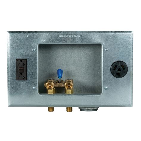 metal washing machine outlet box|large washing machine outlet box.